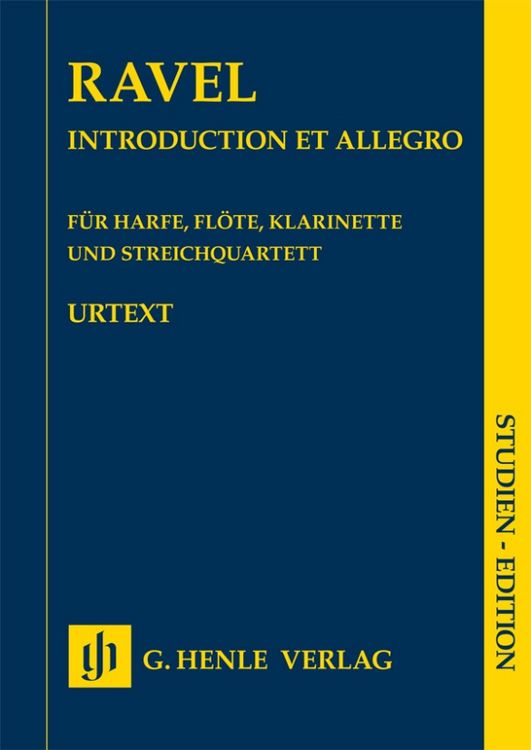 Produktbild: Maurice Ravel - Introduction et Allegro f&uuml;r Harfe, Fl&ouml;te, Klarinette und Streichquartett