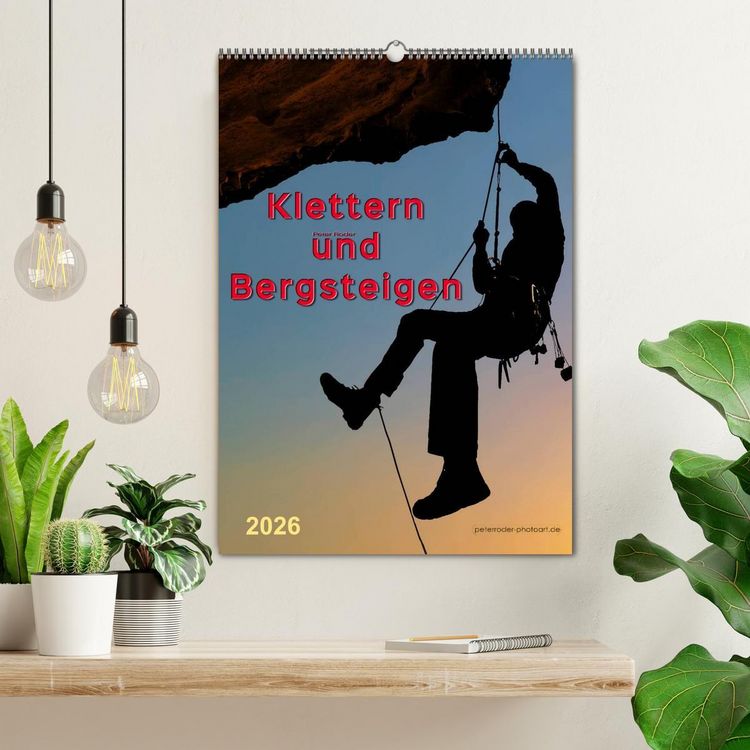 Produktbild: Klettern und Bergsteigen (Wandkalender 2026 DIN A2 hoch), CALVENDO Monatskalender