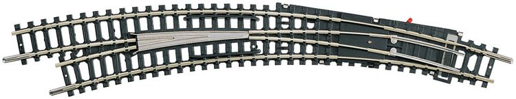 Produktbild: MiniTrix T14947 N Gleis Bogenweiche, links 30&deg; 1St.