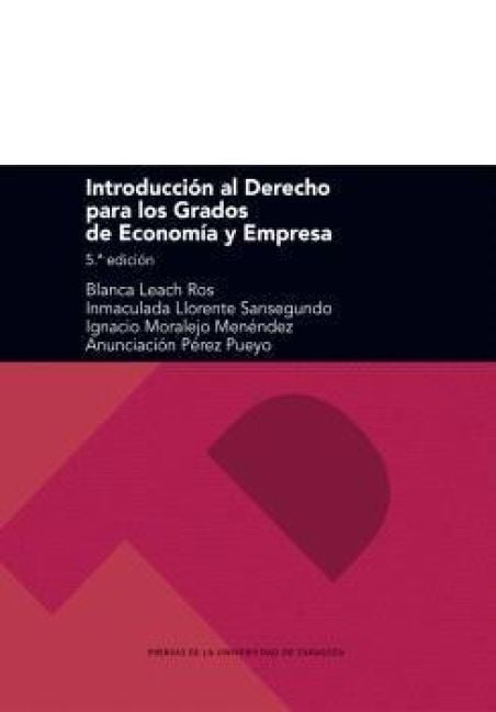 Produktbild: Introducci&oacute;n al Derecho para los Grados de Econom&iacute;a y Empresa. 6.&ordf; edici&oacute;n