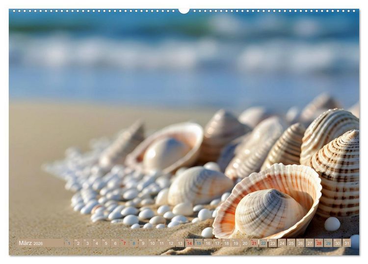 Produktbild: Faszination Muscheln (hochwertiger Premium Wandkalender 2026 DIN A2 quer), Kunstdruck in Hochglanz