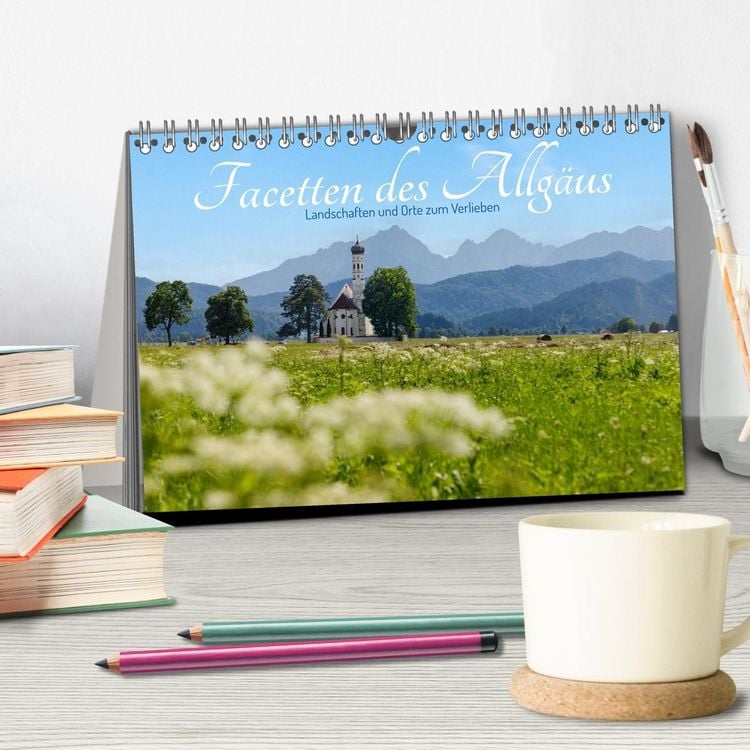Produktbild: Facetten des Allg&auml;us. Landschaften und Orte zum Verlieben (Tischkalender 2027 DIN A5 quer), CALVENDO Monatskalender