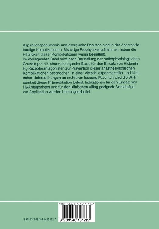 Produktbild: H2-Antagonisten in der Pr&auml;medikation