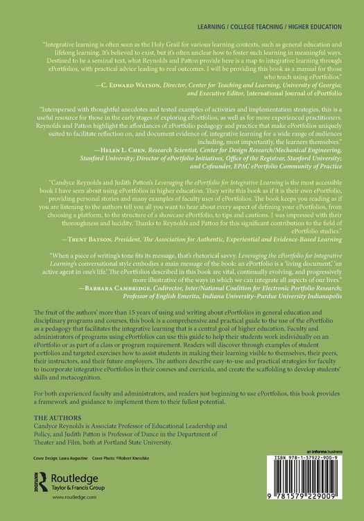 Produktbild: Leveraging the ePortfolio for Integrative Learning