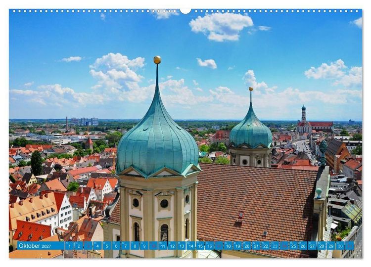 Produktbild: Augsburg und Umgebung (hochwertiger Premium Wandkalender 2027 DIN A2 quer), Kunstdruck in Hochglanz