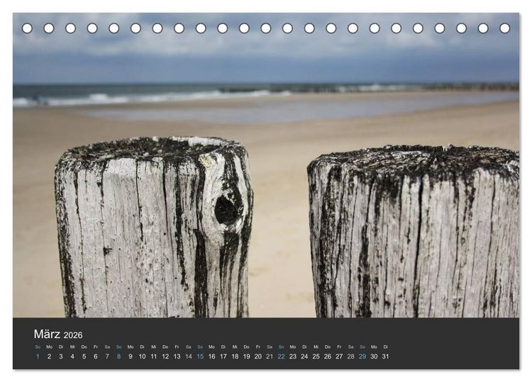 Produktbild: Traumhaftes Zeeland 2026 (Tischkalender 2026 DIN A5 quer), CALVENDO Monatskalender