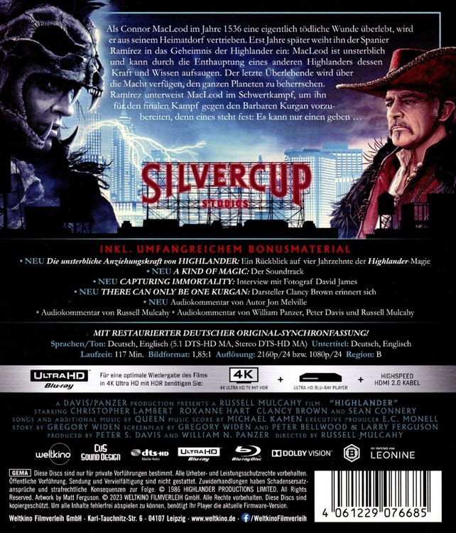 Produktbild: Highlander (+ Blu-ray)