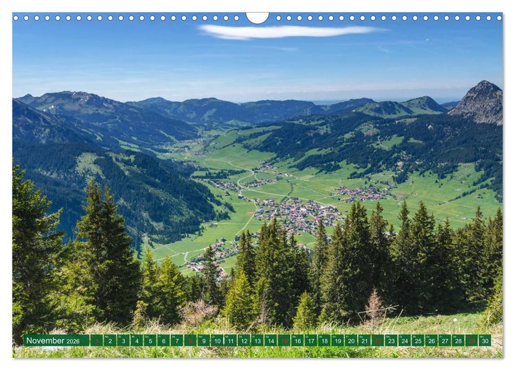 Produktbild: Tannheim und das Tal (Wandkalender 2026 DIN A3 quer), CALVENDO Monatskalender