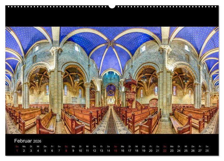 Produktbild: Kapellen, Kirchen und Kathedralen 2026 (hochwertiger Premium Wandkalender 2026 DIN A2 quer), Kunstdruck in Hochglanz