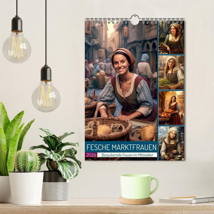 Produktbild: Fesche Marktfrauen (Wandkalender 2026 DIN A4 hoch), CALVENDO Monatskalender