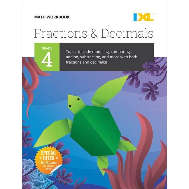 Produktbild: IXL Math Workbook: Grade 4 Fractions and Decimals