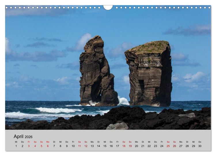 Produktbild: Azoren - S&atilde;o Miguel (Wandkalender 2026 DIN A3 quer), CALVENDO Monatskalender