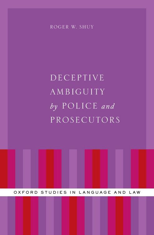 Produktbild: Deceptive Ambiguity by Police and Prosecutors