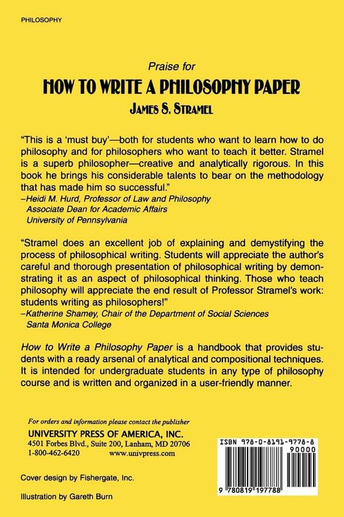 Produktbild: How to Write a Philosophy Paper
