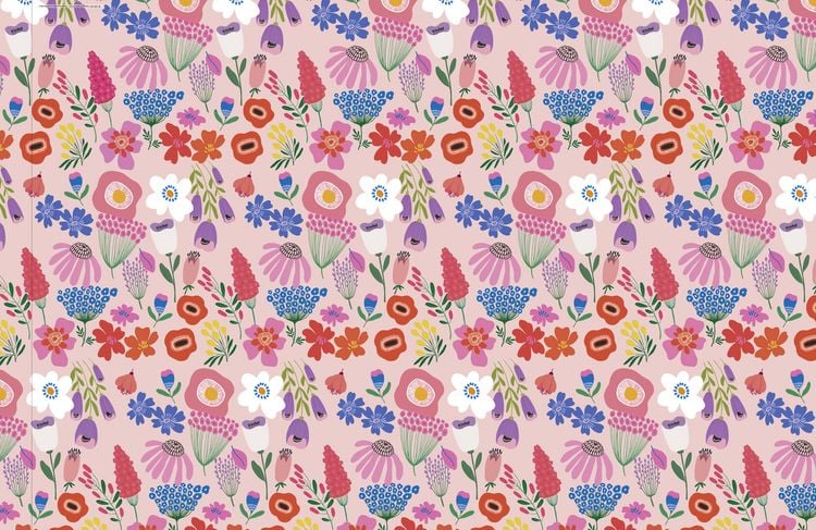 Produktbild: Mit Liebe verpackt &ndash; 10 Geschenkpapierbogen im Blumen-Design
