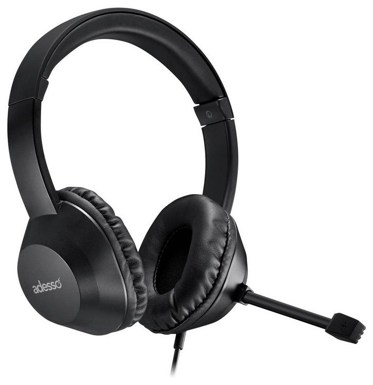 Produktbild: Adesso Xtream P7 AI Copilot Headset On Ear Headset kabelgebunden Stereo schwarz-meliert Headset Computer