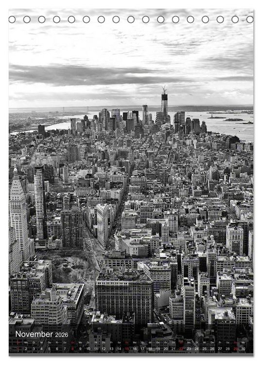 Produktbild: New York - The Big Apple (Tischkalender 2026 DIN A5 hoch), CALVENDO Monatskalender