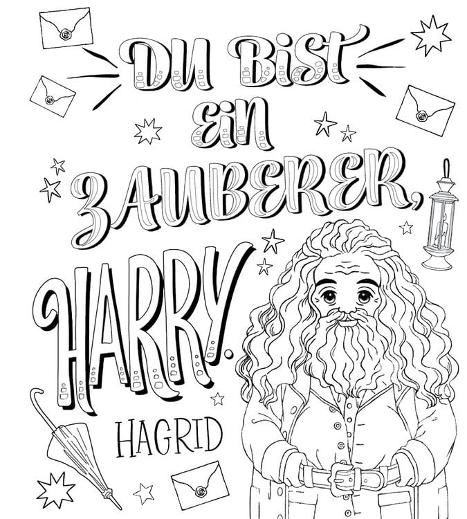 Produktbild: Aus den Filmen zu Harry Potter: Magische Poster zum Ausmalen - Zauberhafte Zitate aus der Welt von Harry Potter