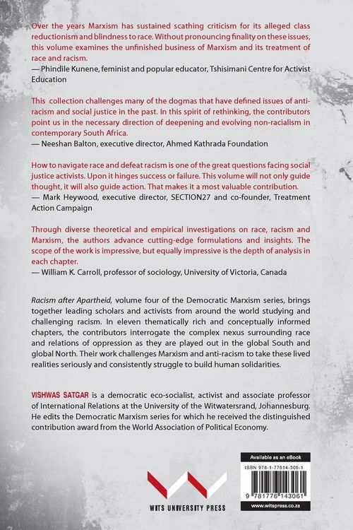 Produktbild: Racism After Apartheid