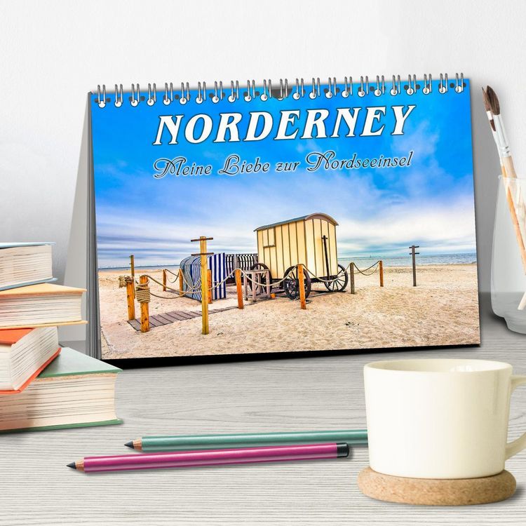 Produktbild: NORDERNEY - Meine Liebe zur Nordseeinsel (Tischkalender 2026 DIN A5 quer), CALVENDO Monatskalender