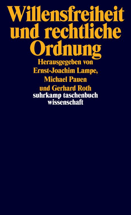 Produktbild: Willensfreiheit und rechtliche Ordnung