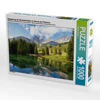 Produktbild: CALVENDO Puzzle Spiegelung der Bischofsm&uuml;tze im Almsee bei Filzmoos 1000 Teile Lege-Gr&ouml;&szlig;e 64 x 48 cm Foto-Puzzle Bild von Markus Schieder