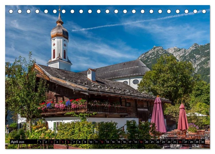Produktbild: Traumlandschaft Werdenfelser Land - Teil I (Tischkalender 2026 DIN A5 quer), CALVENDO Monatskalender