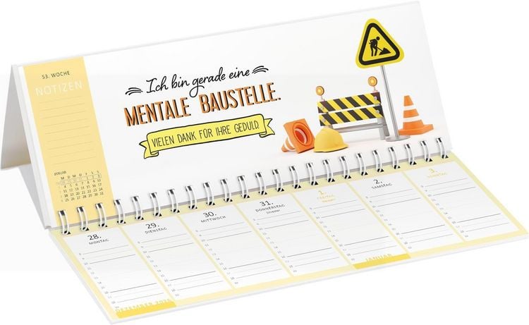 Produktbild: Tischkalender Nie ist der Freitag da, wenn man ihn braucht! 2027