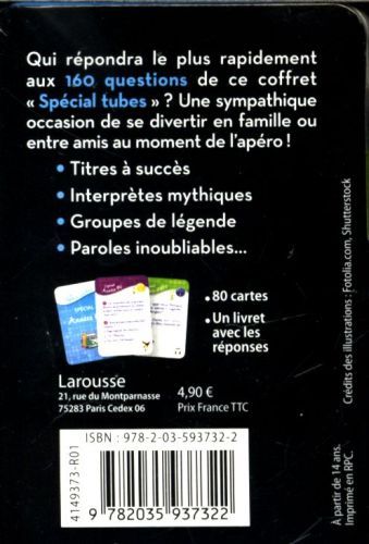 Produktbild: Les ap&eacute;ro-cartes sp&eacute;cial tubes