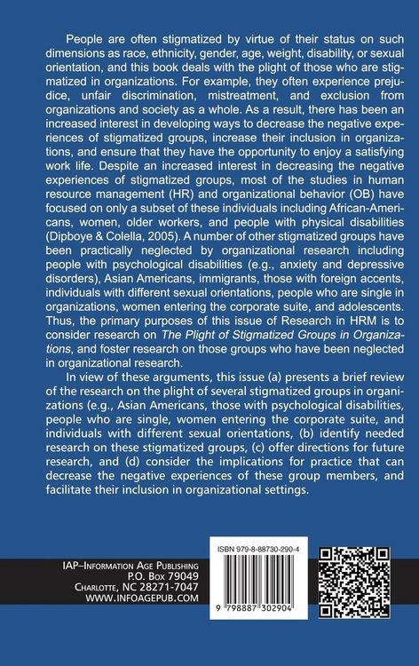 Produktbild: The Plight of Stigmatized Groups in Organizations