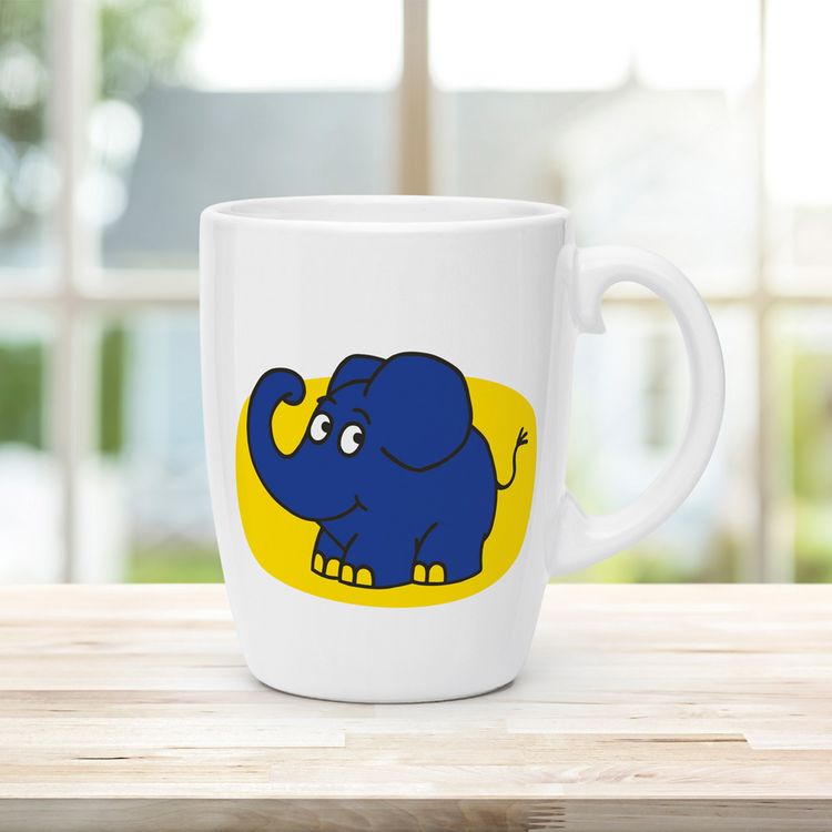 Produktbild: Tr&ouml;tsch Die Maus Kindertasse Elefant Geschenktasse aus Porzellan