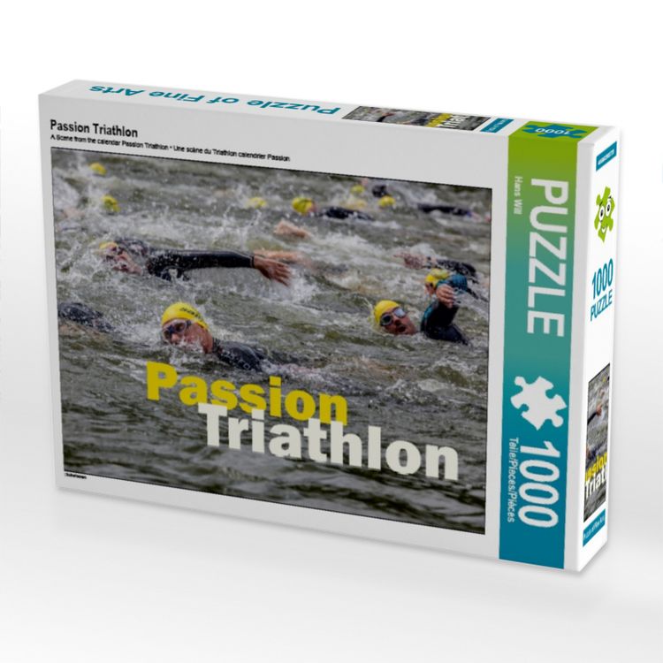 Produktbild: CALVENDO Puzzle Passion Triathlon | 1000 Teile Lege-Gr&ouml;&szlig;e 64 &times; 48 cm Foto-Puzzle f&uuml;r gl&uuml;ckliche Stunden