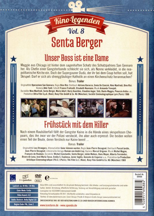 Produktbild: Senta Berger - Unser Boss ist eine Dame/Fr&uuml;hst&uuml;ck mit dem Killer - Kino-Legenden Vol. 8 [2 DVDs]