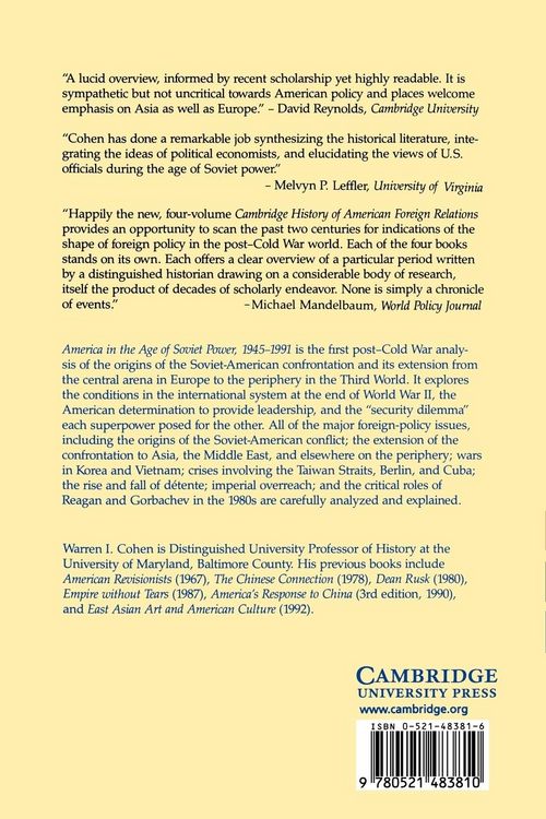 Produktbild: The Cambridge History of American Foreign Relations