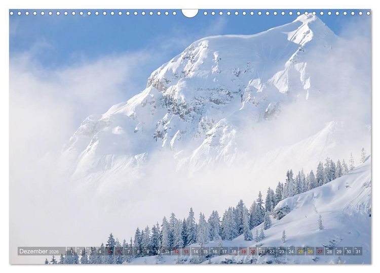 Produktbild: Schneeliebe (Wandkalender 2026 DIN A3 quer), CALVENDO Monatskalender