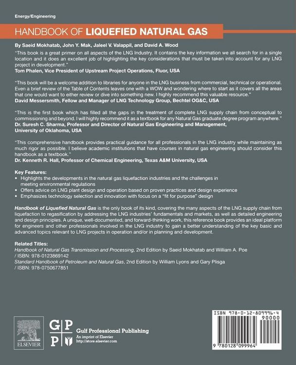 Produktbild: Handbook of Liquefied Natural Gas