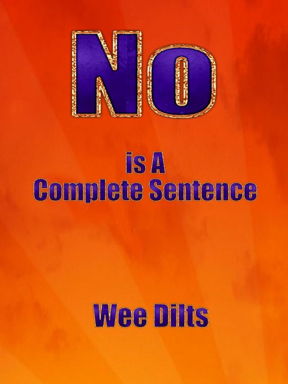 Produktbild: No Is a Complete Sentence