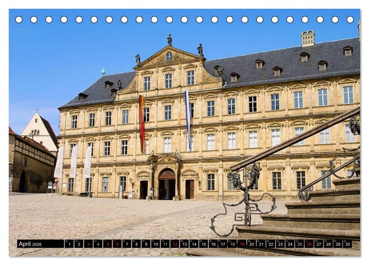 Produktbild: Bamberg und Fr&auml;nkische Schweiz (Tischkalender 2026 DIN A5 quer), CALVENDO Monatskalender