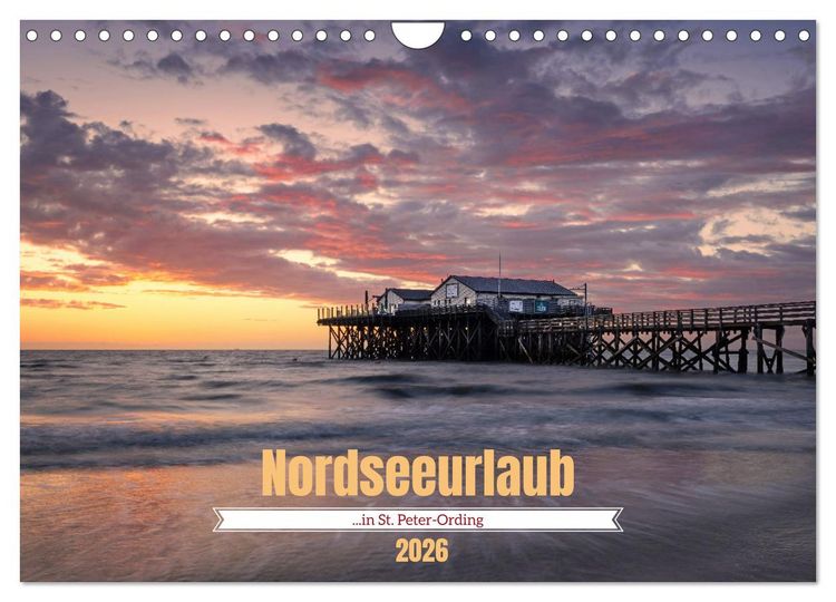 Produktbild: Nordseeurlaub in St. Peter-Ording (Wandkalender 2026 DIN A4 quer), CALVENDO Monatskalender