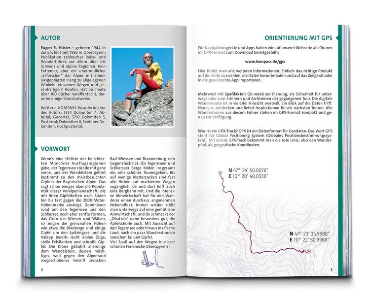 Produktbild: KOMPASS Wanderf&uuml;hrer Tegernsee, Schliersee, 55 Touren mit Extra-Tourenkarte