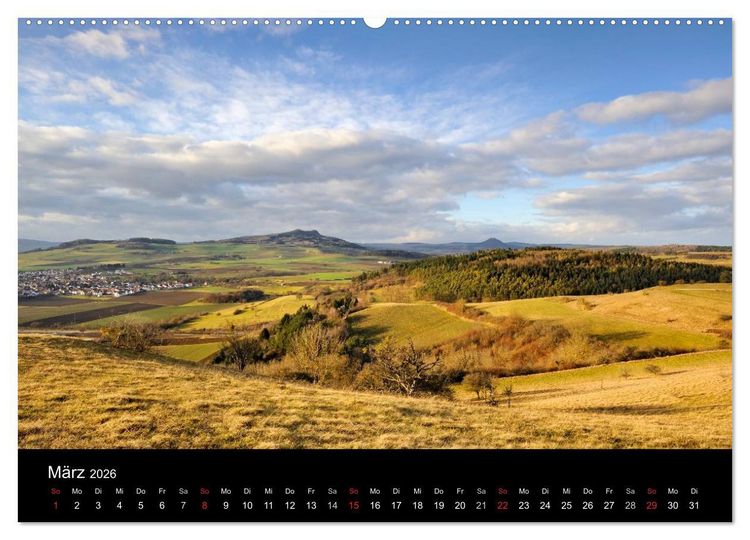 Produktbild: Vulkanlandschaft Hegau 2026 (hochwertiger Premium Wandkalender 2026 DIN A2 quer), Kunstdruck in Hochglanz