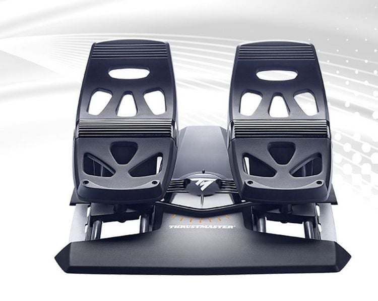 Produktbild: THRUSTMASTER TFRP T.Flight Rudder Pedal USB f&uuml;r PC und PS 4, schwarz