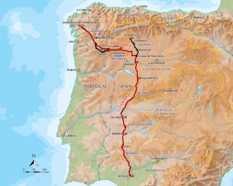Produktbild: Walking La Via de la Plata and Camino Sanabres