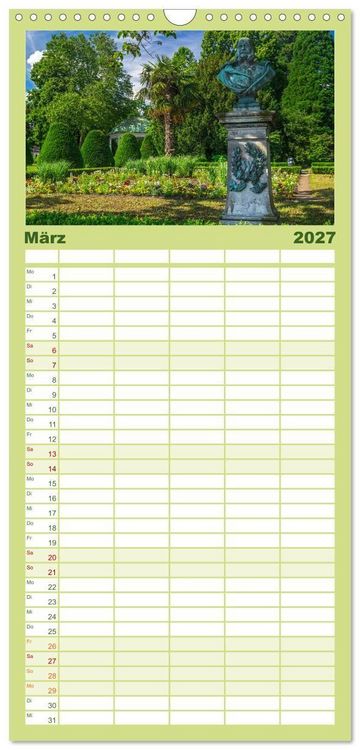 Produktbild: Familienplaner 2027 - Friedrichshafen am Bodensee mit 5 Spalten (Wandkalender, 21 x 45 cm) CALVENDO