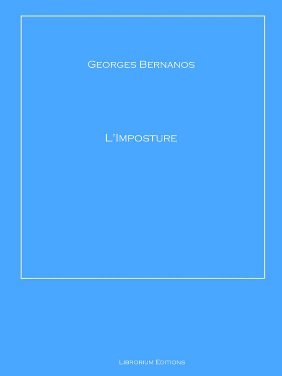 Produktbild: L'Imposture