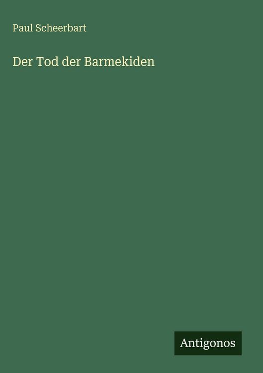 Produktbild: Der Tod der Barmekiden