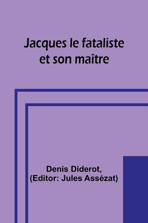 Produktbild: Jacques le fataliste et son ma&icirc;tre