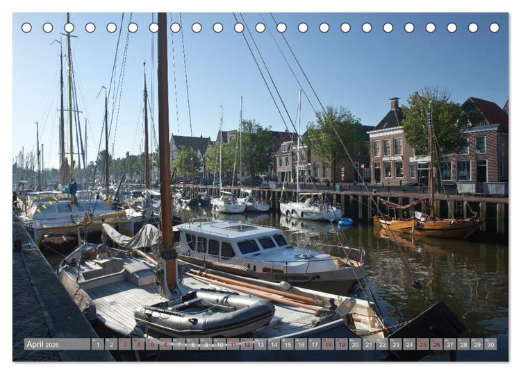 Produktbild: Hausbooturlaub Niederlande - Friesland und Groningen (Tischkalender 2026 DIN A5 quer), CALVENDO Monatskalender