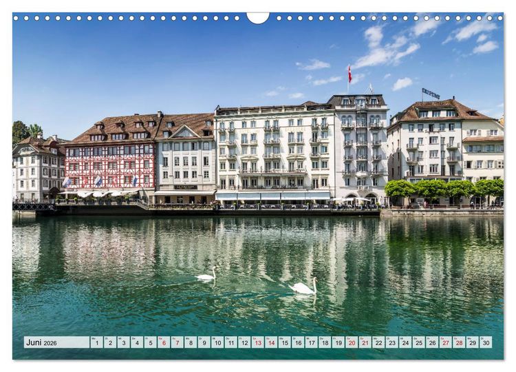 Produktbild: LUZERN Idyllische Impressionen (Wandkalender 2026 DIN A3 quer), CALVENDO Monatskalender