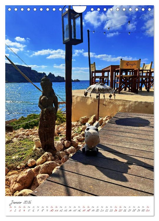 Produktbild: Schorschi auf Reisen ein kleiner Esel unterwegs auf der Insel Malta (Wandkalender 2026 DIN A4 hoch), CALVENDO Monatskalender